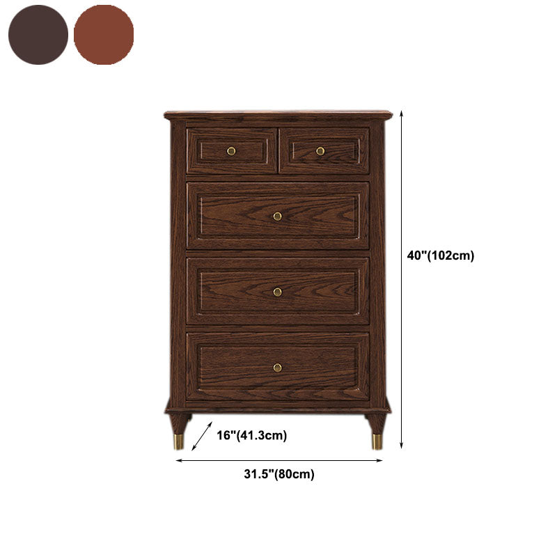 American Traditional Dresser Solid Wood Storage Chest , 16.11" W