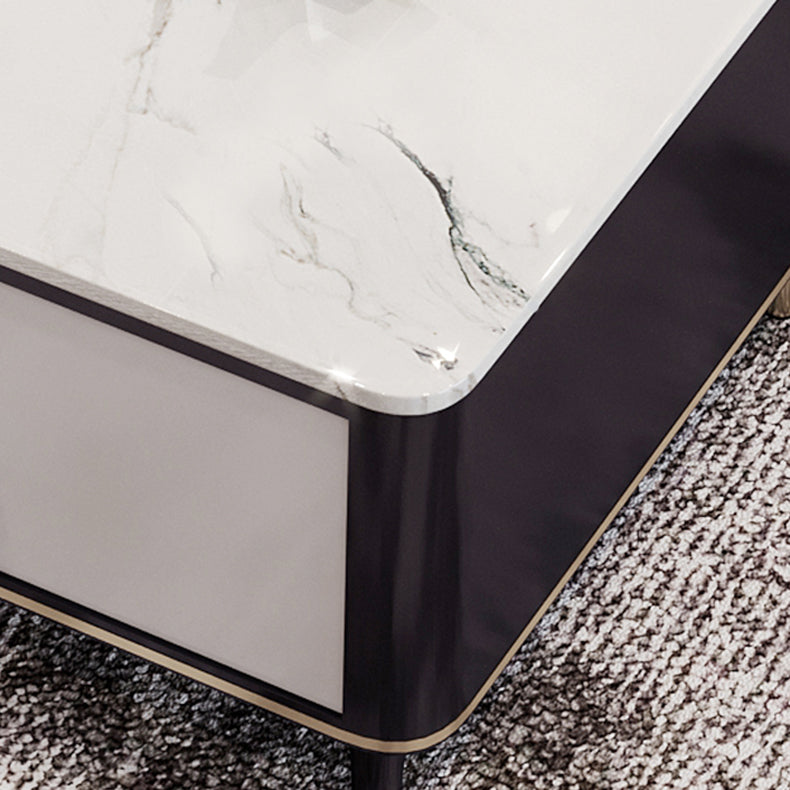 Glam TV Stand Enclosed Storage TV Stand Console with Cabinet