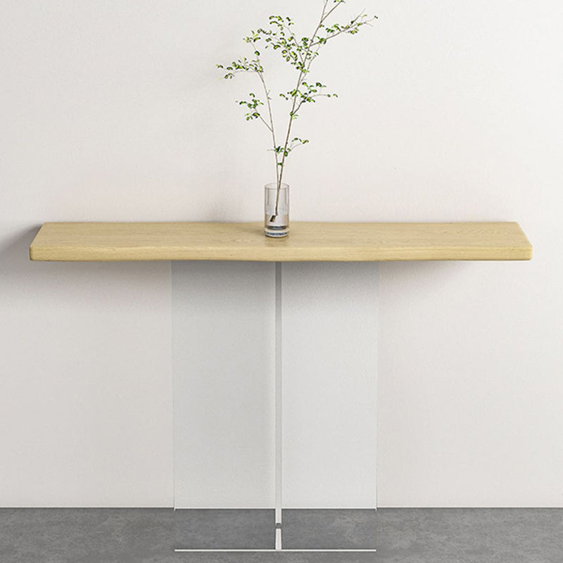 Contemporary Acrylic Console Table 11.8" W Rectangle End Table