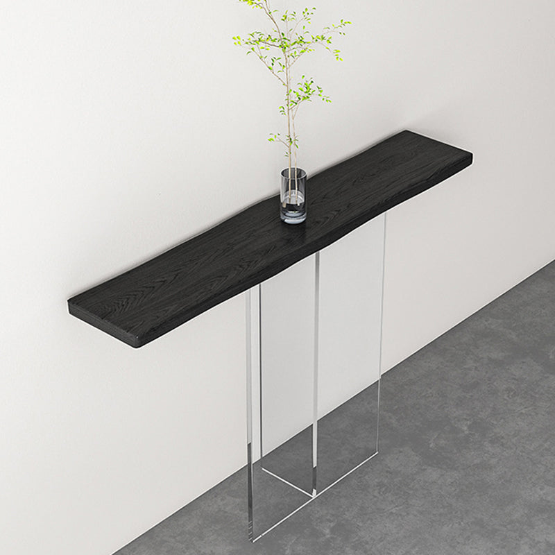 Contemporary Acrylic Console Table 11.8" W Rectangle End Table