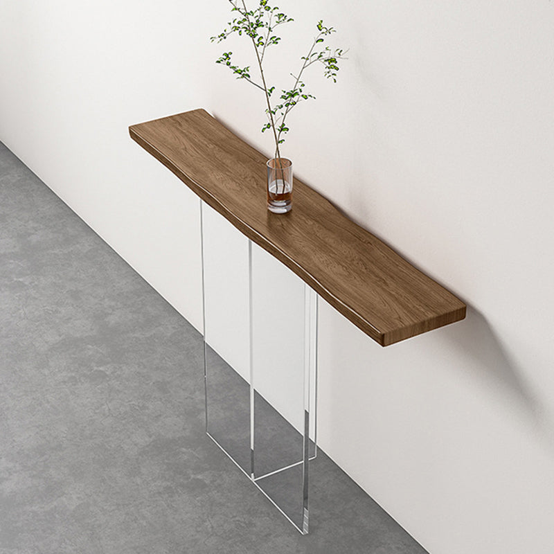 Contemporary Acrylic Console Table 11.8" W Rectangle End Table