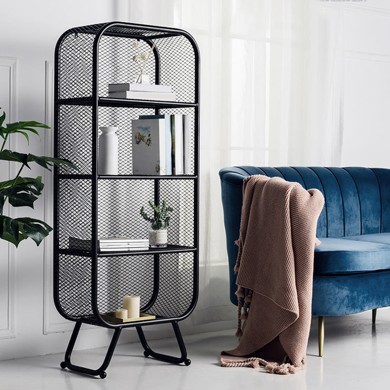 Shelves Included Bookcase Vertical Metal Bookshelf Closed Back