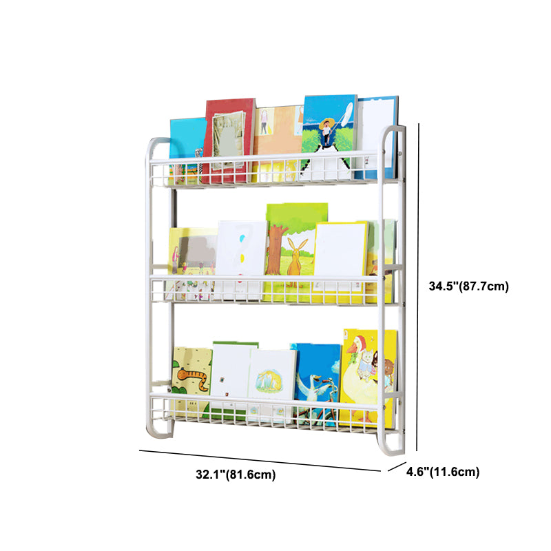 Wall Unit Modern Shelf Bookcase Metal Open Bookcase for Home