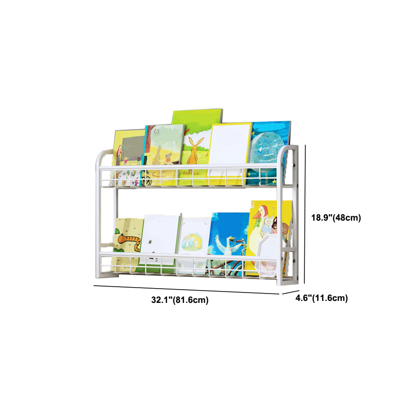 Wall Unit Modern Shelf Bookcase Metal Open Bookcase for Home