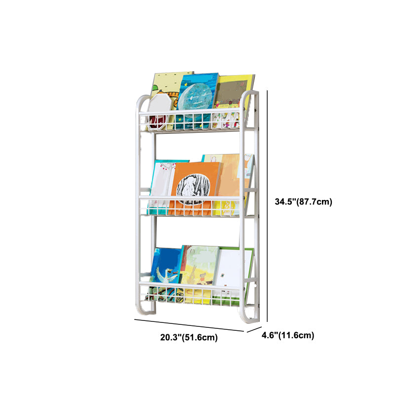Wall Unit Modern Shelf Bookcase Metal Open Bookcase for Home