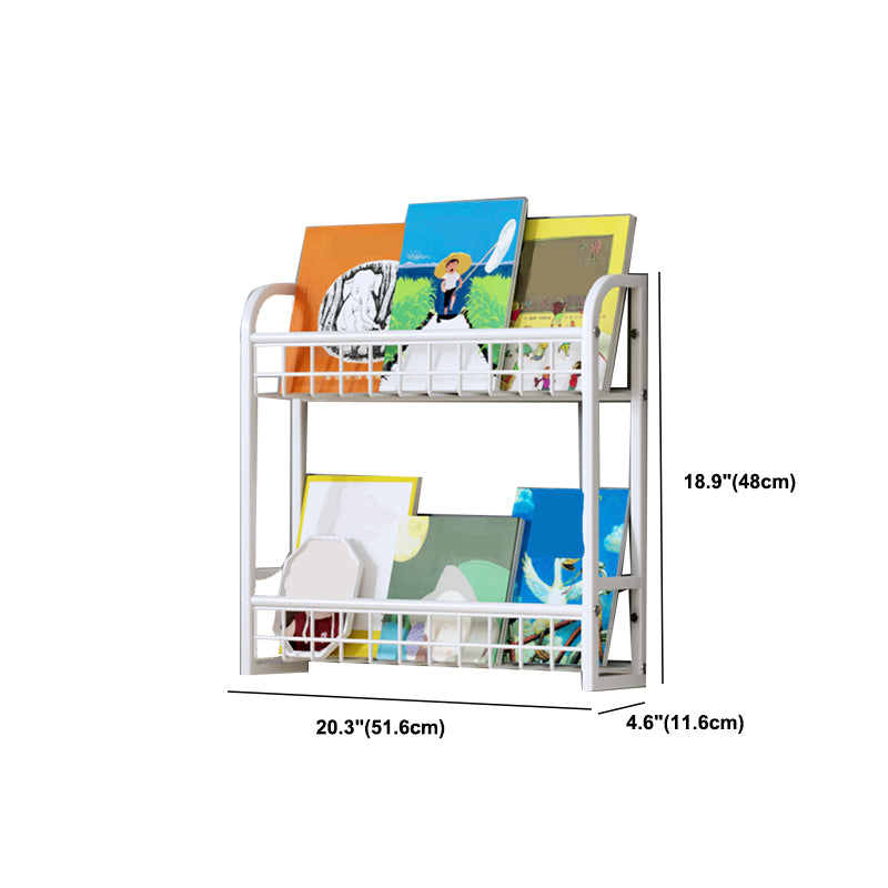 Wall Unit Modern Shelf Bookcase Metal Open Bookcase for Home