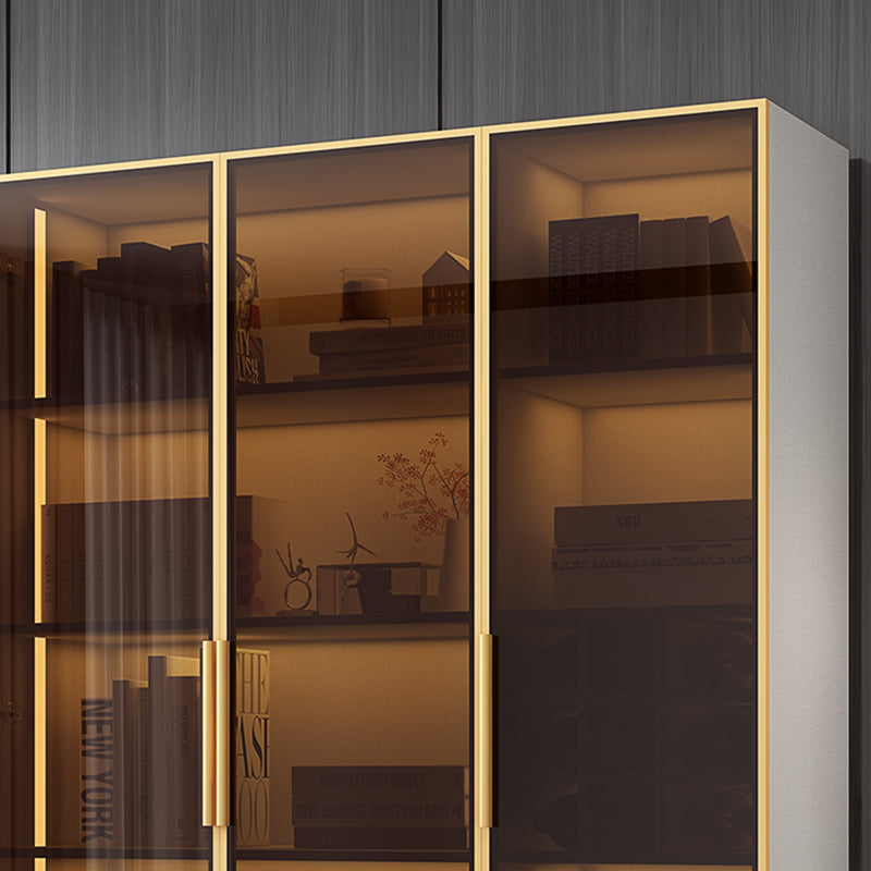 Modern Wooden Bookcase Standard Closed Back Bookshelf for Home Office