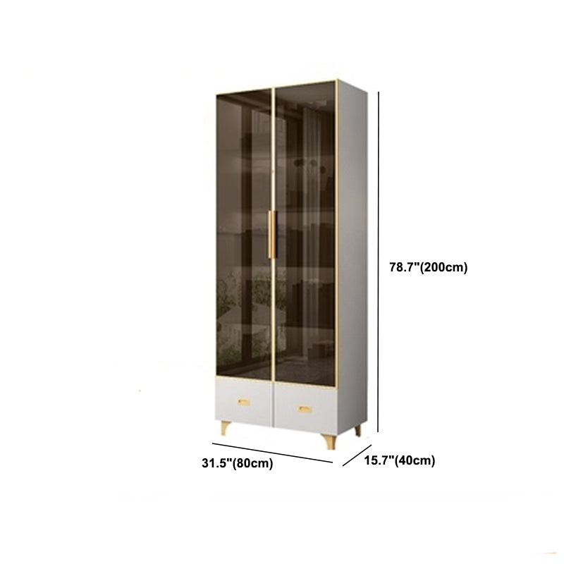 Modern Wooden Bookcase Standard Closed Back Bookshelf for Home Office