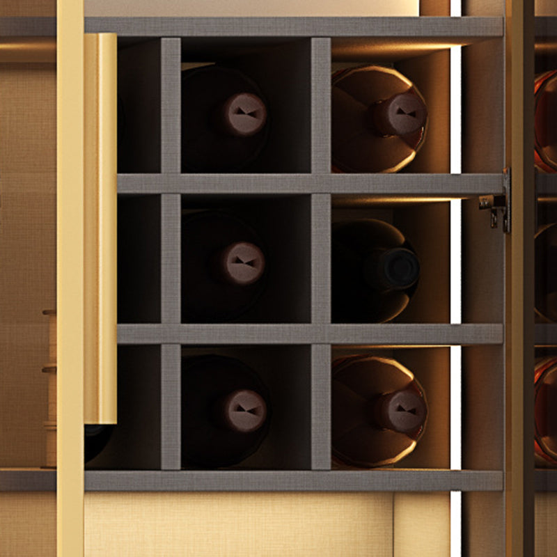 Glam Standard Book Shelf Engineered Wood Bookcase with Doors