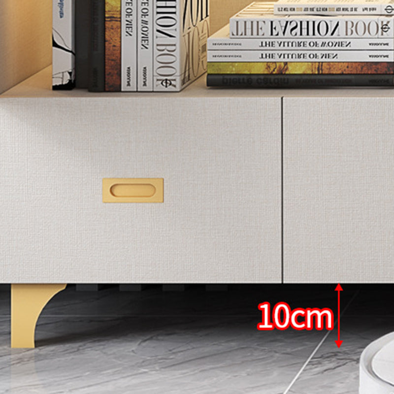 Glam Standard Book Shelf Engineered Wood Bookcase with Doors