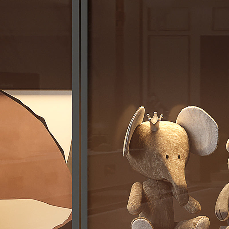 Glam Standard Bookcase Engineered Wood Book Shelf with Cabinets