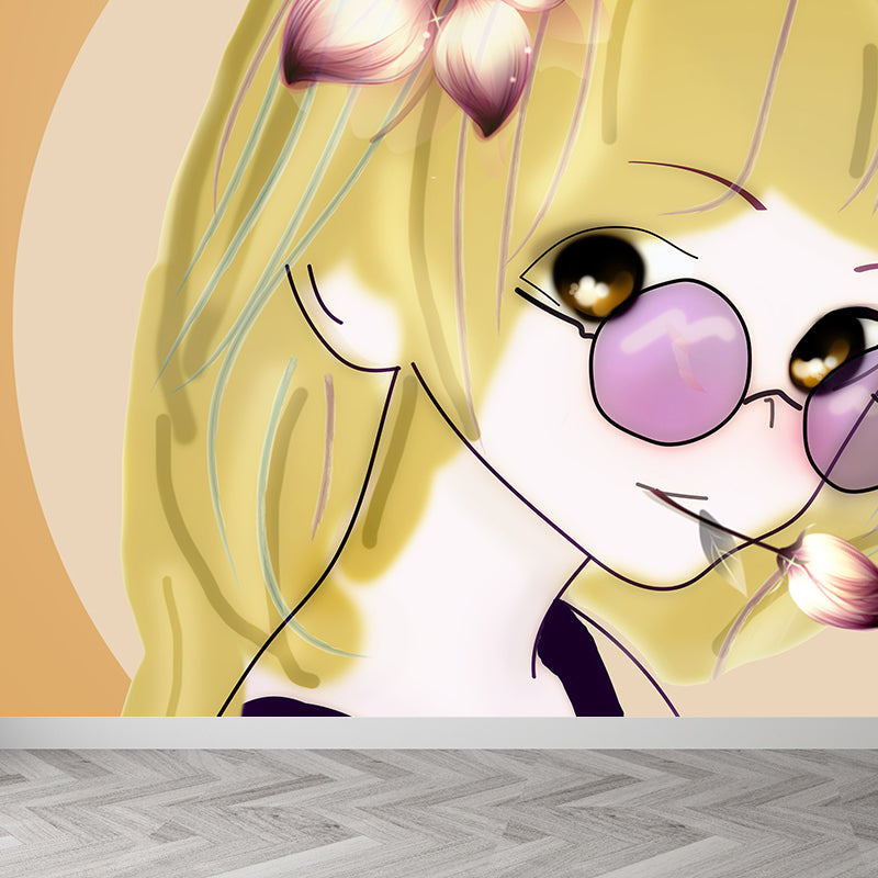 Washable Illustration Mural Wallpaper Character Illustration Indoor Wall Mural