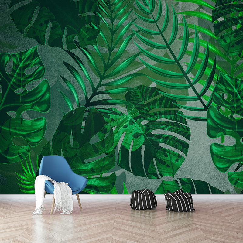 Illustration Plant Decoration Mural Mildew Resistant Wallpaper Sleeping Room Wall Mural