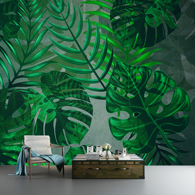 Illustration Plant Decoration Mural Mildew Resistant Wallpaper Sleeping Room Wall Mural