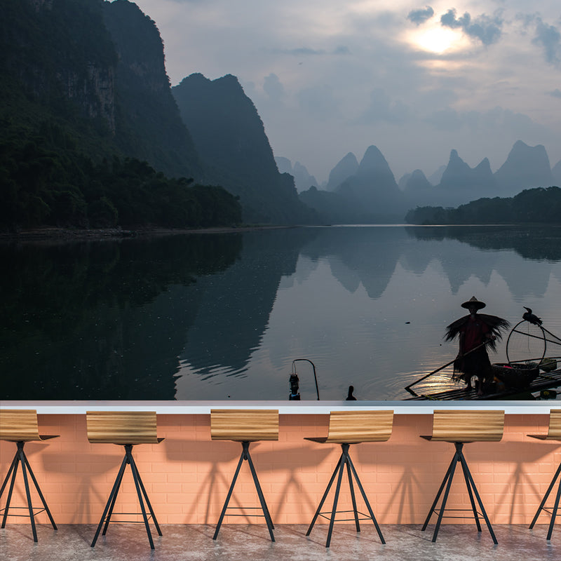 Modern Mural Landscapes Photography Stain Resistant Mountain Environmental Mural