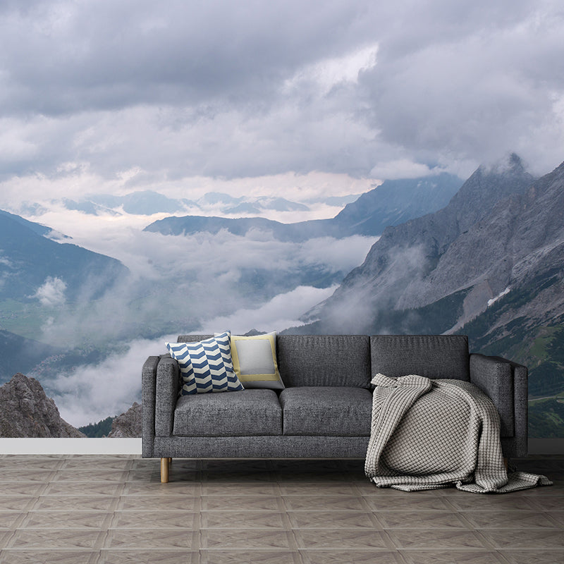 Contemporary Landscapes Wall Mural Photography Mountain Stain Resistant Wall Mural