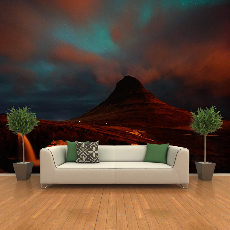 Photography Wall Mural Stain Resistant Landscapes Mountain Decorative Wall Mural