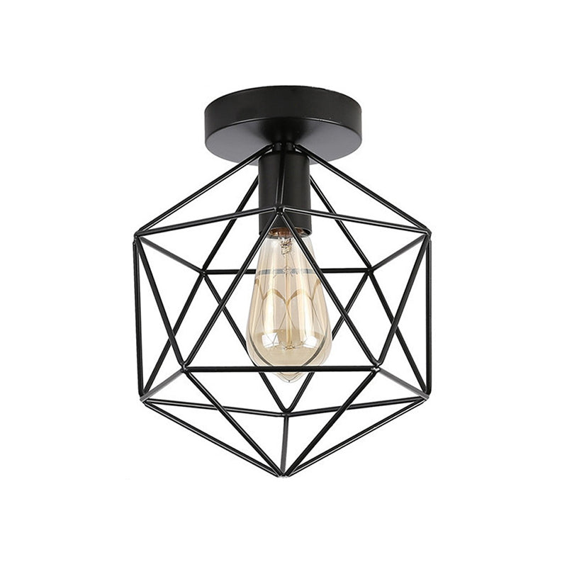 Modern Flush Ceiling Lights Metal 1-Light Flush Mount for Hallway