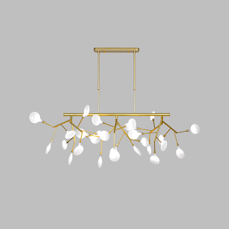 Modern Style Sputnik Shape Island Light Glass Chandelier Lamp for Dining Room