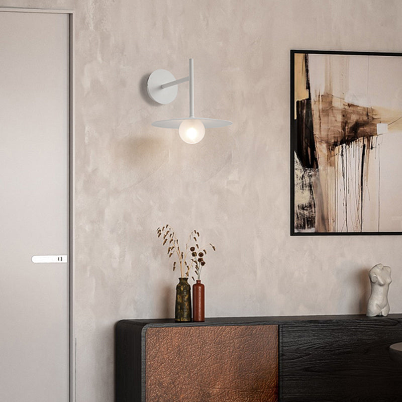 Industrial Style Metal Wall Mount Light Circle Shape Wall Lamp for Living Room