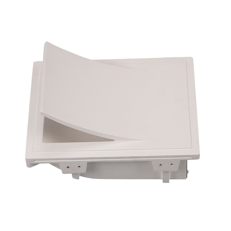 2-Light Modern White Wall Mounted Sconce Metal Wall Light with Hole 1.6'