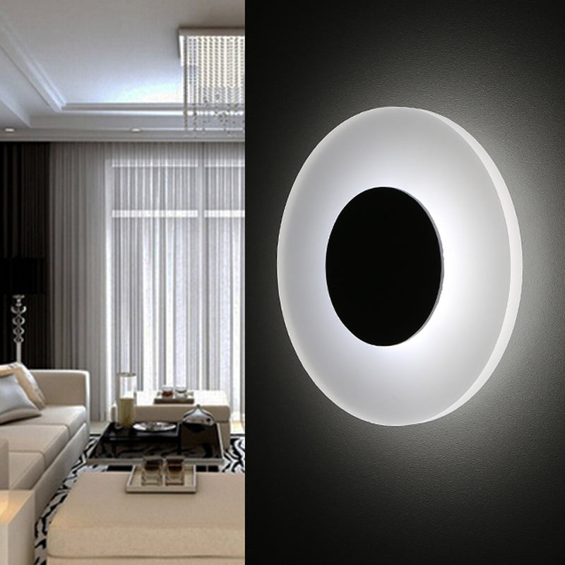 Minimalistische ultradunne acryl SCRYL SCRYCE LIMMUTE LED LED WANDELICT SCONCE In warm/wit/natuurlijk licht