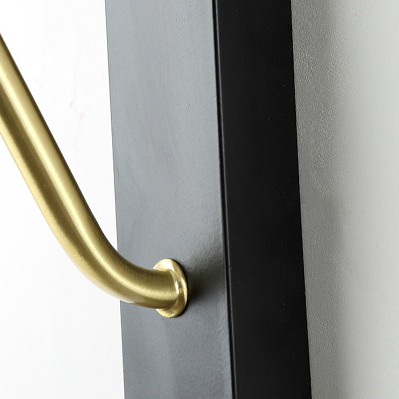 Single White/Black Modernism Wall Mounted Sconce Metal Wall Light for Foyer