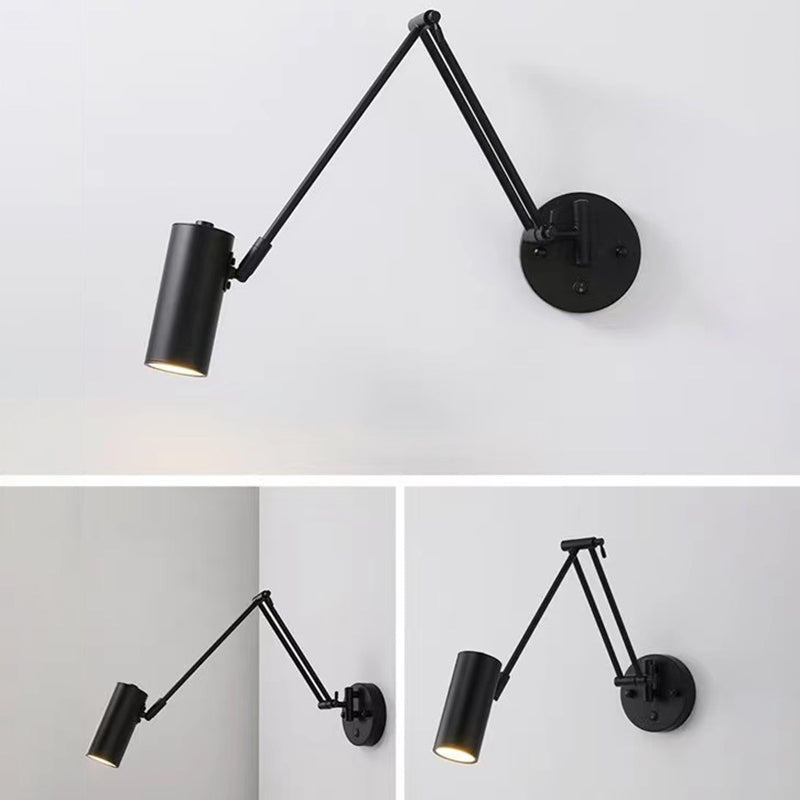 Single Golden/Black Modernism Wall Mounted Sconce Metal Wall Light for Foyer