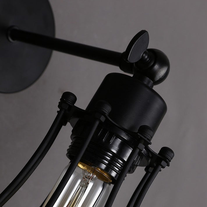 Industrial Iron Wall Lighting Ideas Geometry Shape Wall Sconce Lighting for Living Room
