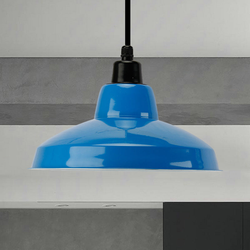 Tazón negro/blanco Polvo de tazón retro Retro Metálico 1 Cabeza de techo interior con cordón colgante