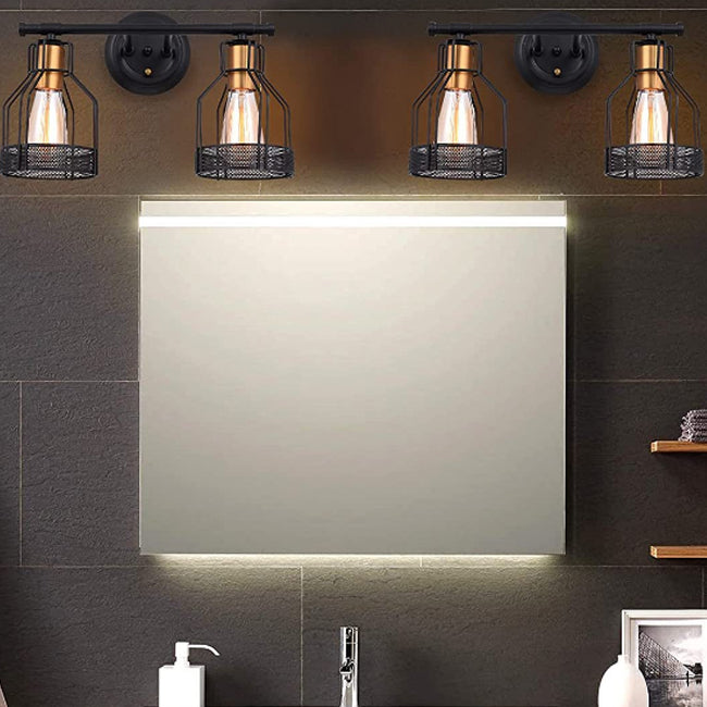 Industrial Style Iron Vanity Light Cylinder Shape Vanity Lamp for Shower Room