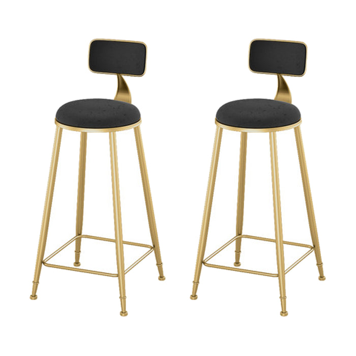 Glam 1/2/3 Pieces Metal Bar Table Set Rectangle Bar Table with High Stools for Home