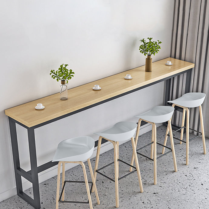 Modern 1/2/5/9 Pieces Rectangular Pub Table Set Wooden Counter Table for Dining Room