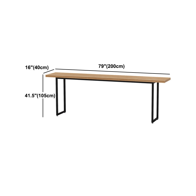 Industrial 1/2/5 Pieces Wooden Bar Table Set Rectangle Bar Table with High Wood Stools