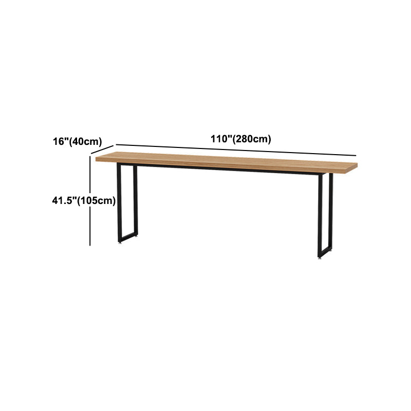 Industrial 1/2/5 Pieces Wooden Bar Table Set Rectangle Bar Table with High Wood Stools