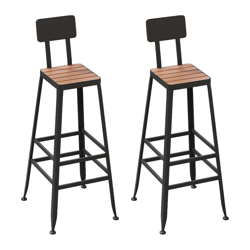 Industrial 1/2/5 Pieces Reclaimed Wood Bar Table Set Fixed Counter Set