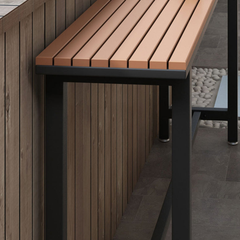 Modern 1/2/5 Pieces Reclaimed Wood Bar Table Set Fixed Table Counter Table