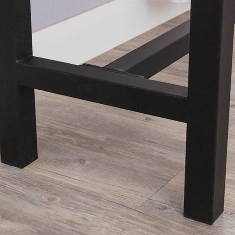 Industrial Trestle Pub Dining Set 1/2/5 Pieces Solid Wood Rectangle Bar Pub Table Set