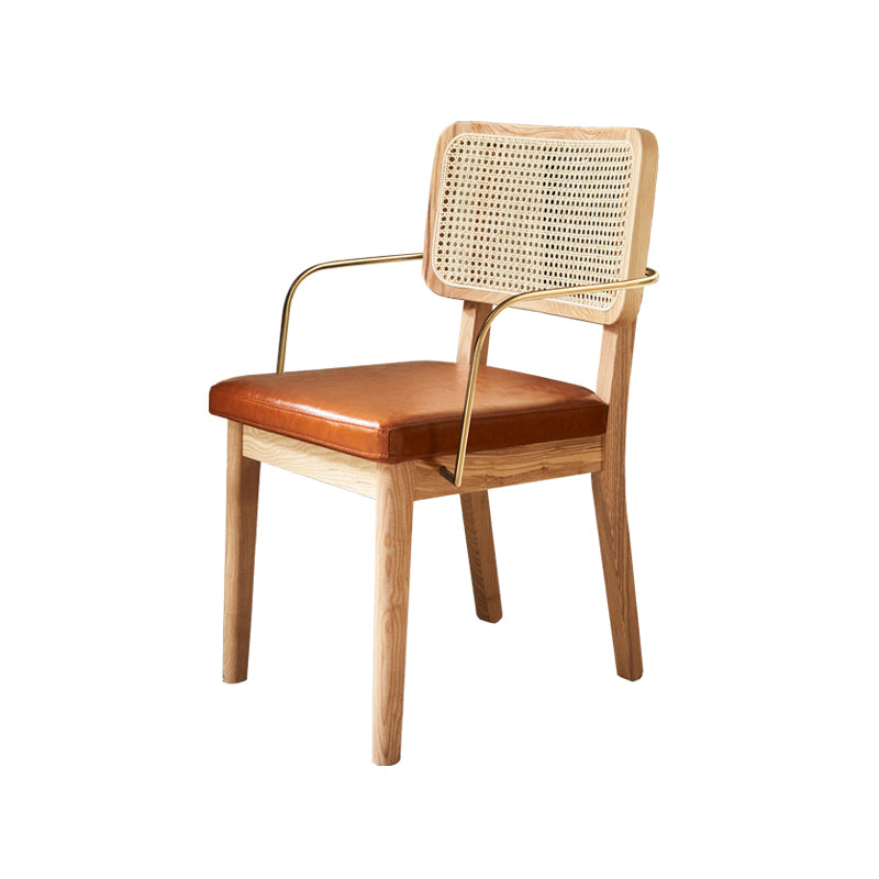 Modern Dining Set 1/4/5/7 Pcs Stone Top Table with Solid Wood Frame Chairs