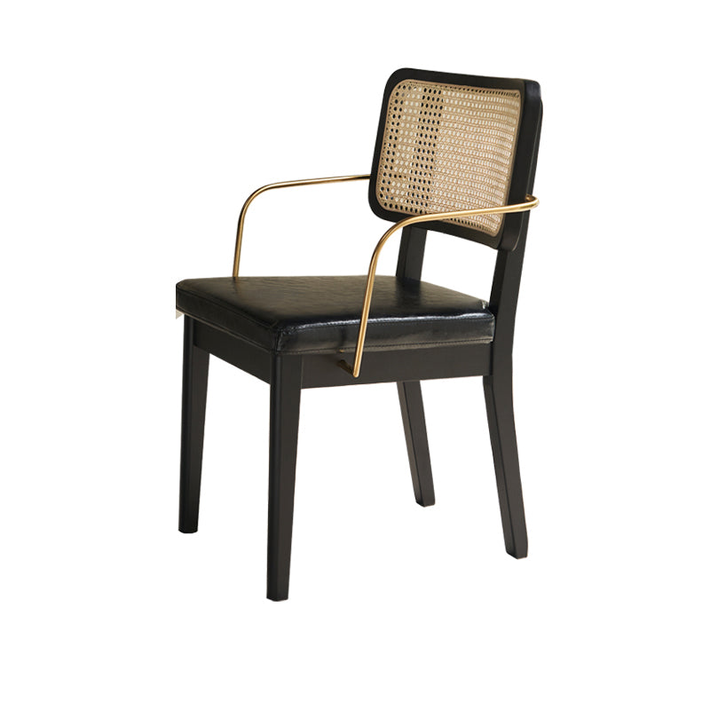 Modern Dining Set 1/4/5/7 Pcs Stone Top Table with Solid Wood Frame Chairs