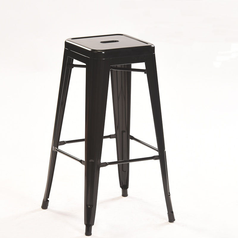 Industrial Square Backless Bar Stool Metal Indoor Stool for Bristol