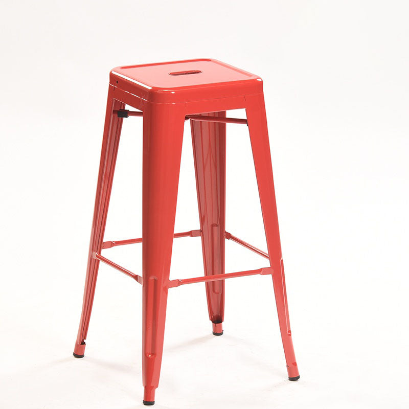 Industrial Square Backless Bar Stool Metal Indoor Stool for Bristol