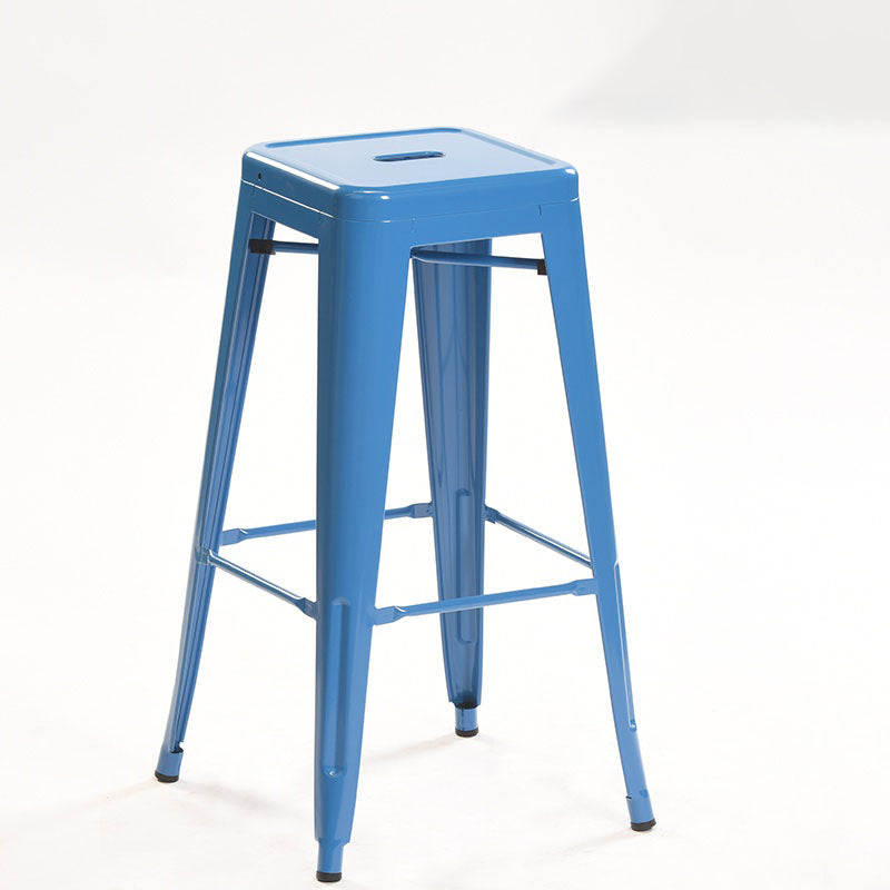 Industrial Square Backless Bar Stool Metal Indoor Stool for Bristol