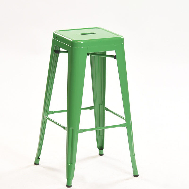 Industrial Square Backless Bar Stool Metal Indoor Stool for Bristol