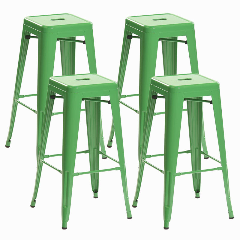 Industrial Square Backless Bar Stool Metal Indoor Stool for Bristol