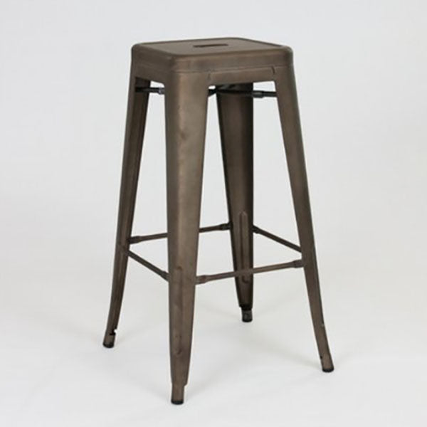 Industrial Square Backless Bar Stool Metal Indoor Stool for Bristol