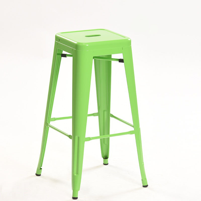 Industrial Square Backless Bar Stool Metal Indoor Stool for Bristol