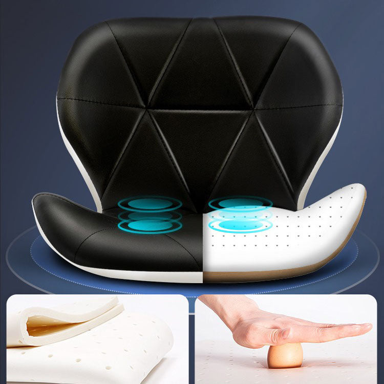 Scandinavian Metal Barstool Faux Leather Adjustable Counter Stool for Home