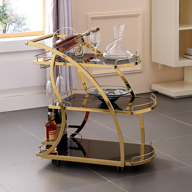 32.68" High Contemporary Rectangle Prep Table Rolling Metal Prep Table for Kitchen