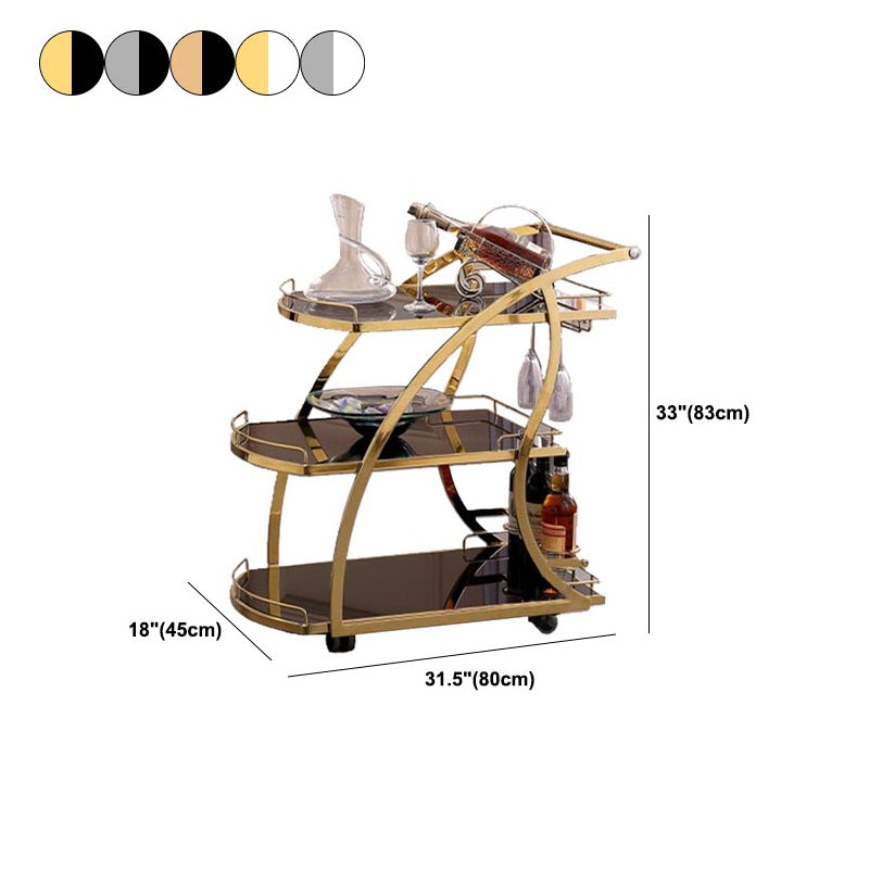 32.68" High Contemporary Rectangle Prep Table Rolling Metal Prep Table for Kitchen